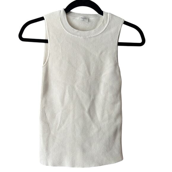 Abercrombie & Fitch Women's Sleeveless Ribbed Pullover Sweater White Size XS - Picture 1 of 7